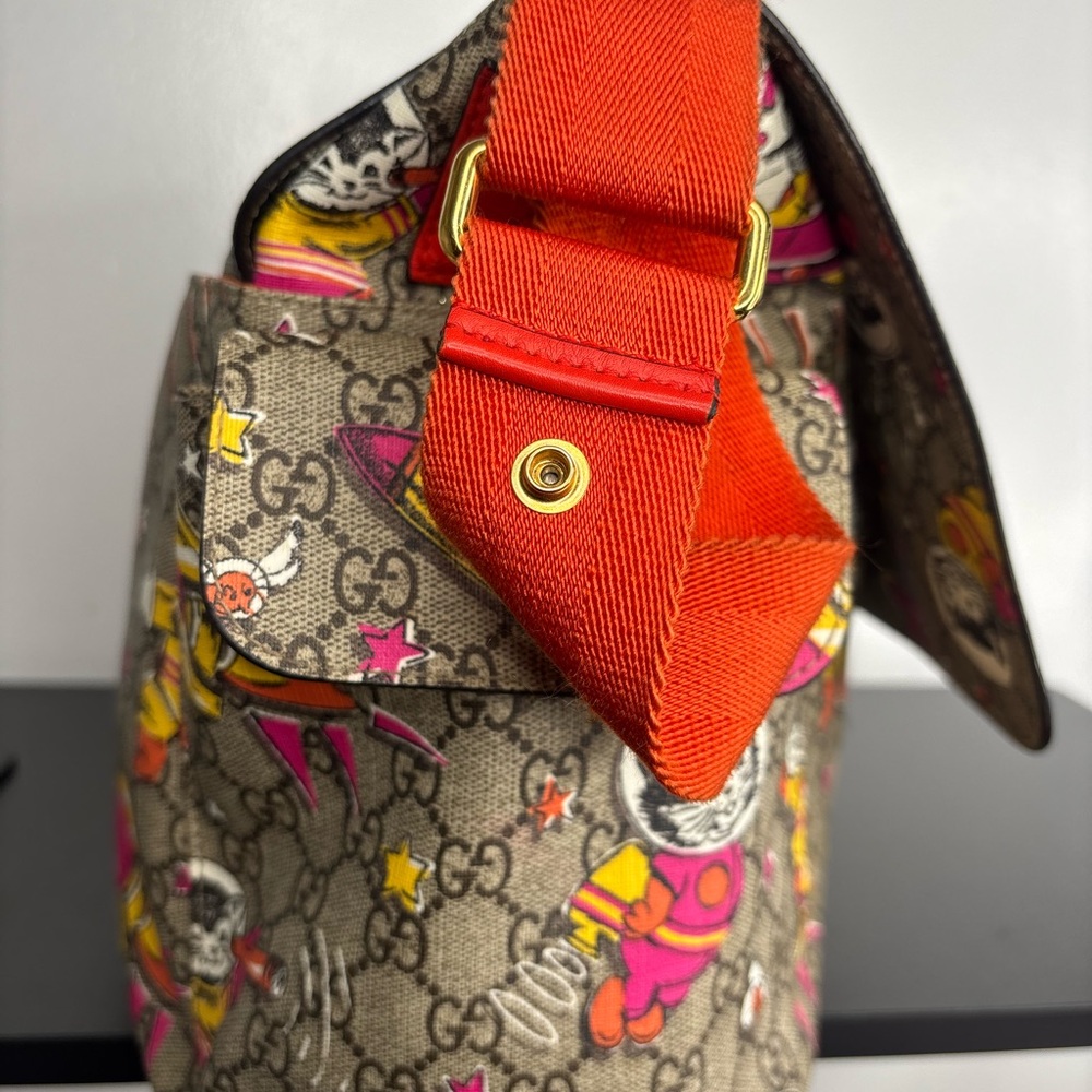 Gucci GG Supreme Monogram Space Cats Diaper Bag multicolor - Picture 7 of 16